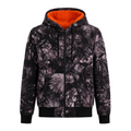 Moose knuckles Men Down Jacket Zip Hoo Tie Dye Black