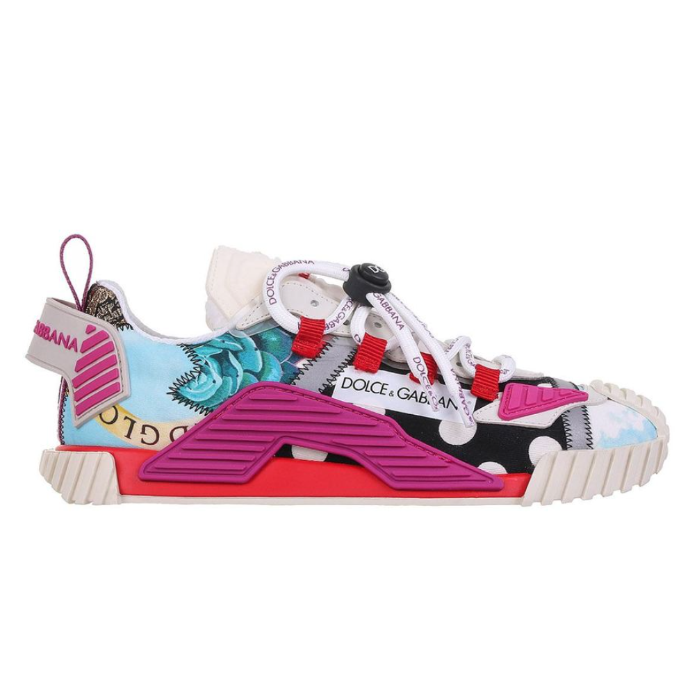 Dolce & Gabbana Women Sneaker Bassa Patch Multi Sneakers Multicolor