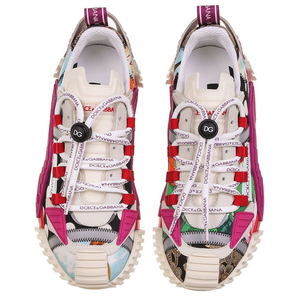 Dolce & Gabbana Women Sneaker Bassa Patch Multi Sneakers Multicolor