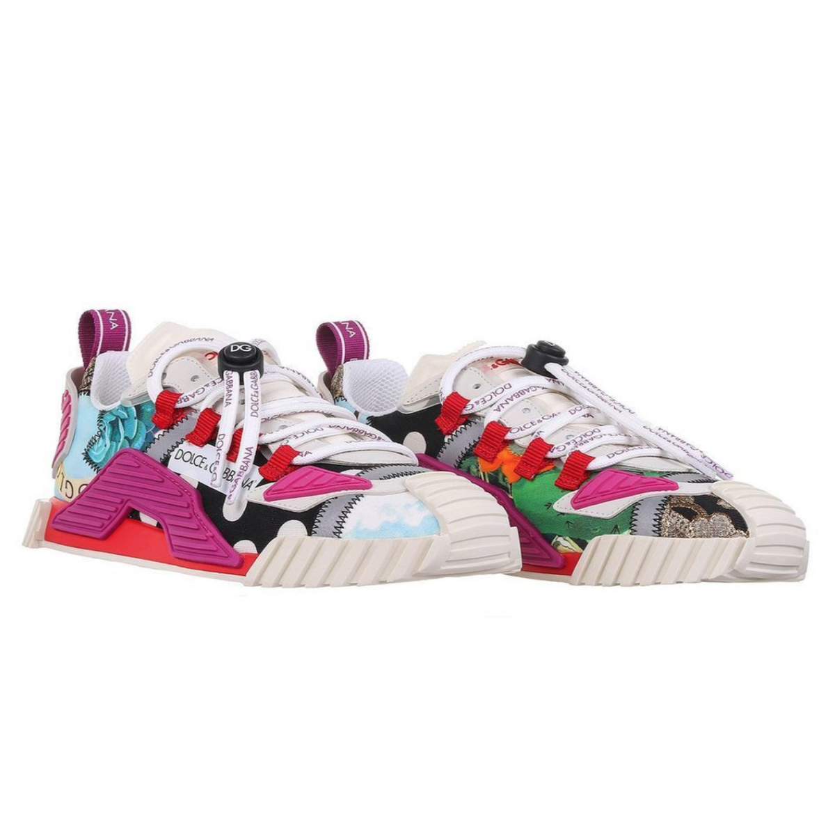 Dolce & Gabbana Women Sneaker Bassa Patch Multi Sneakers Multicolor