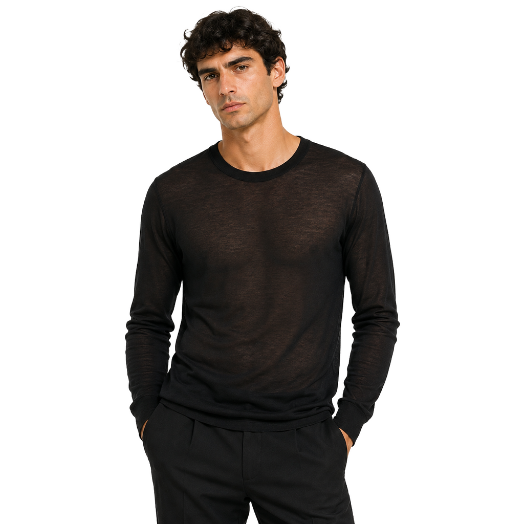 Dolce & Gabbana Men Knit Silk Blue