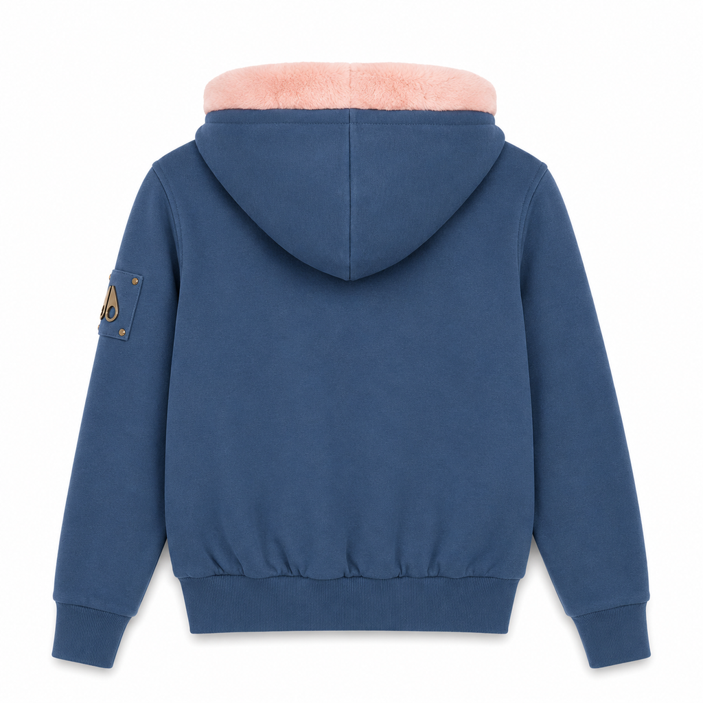 Moose knuckles Women Sweatshirt Funny Light Blue