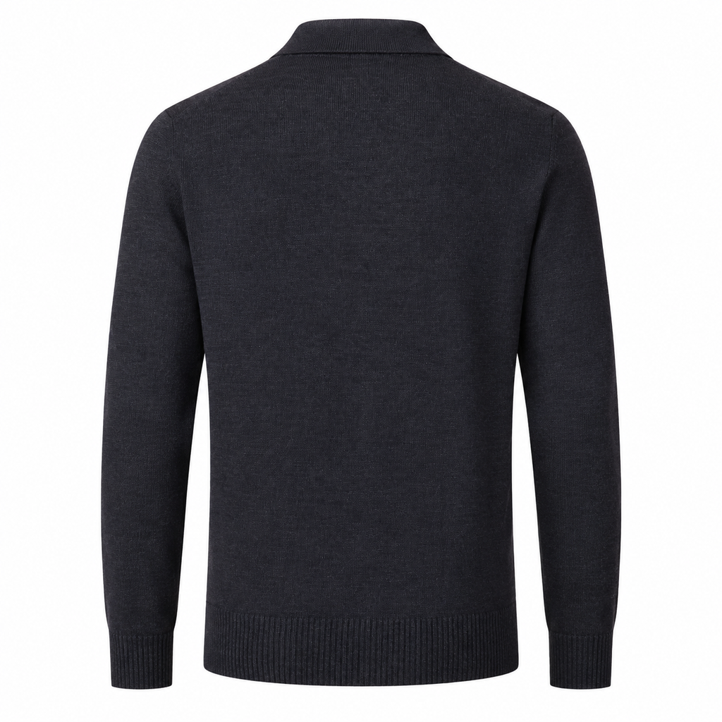 Alpha Studio Men Polo Sleeve Long Grey