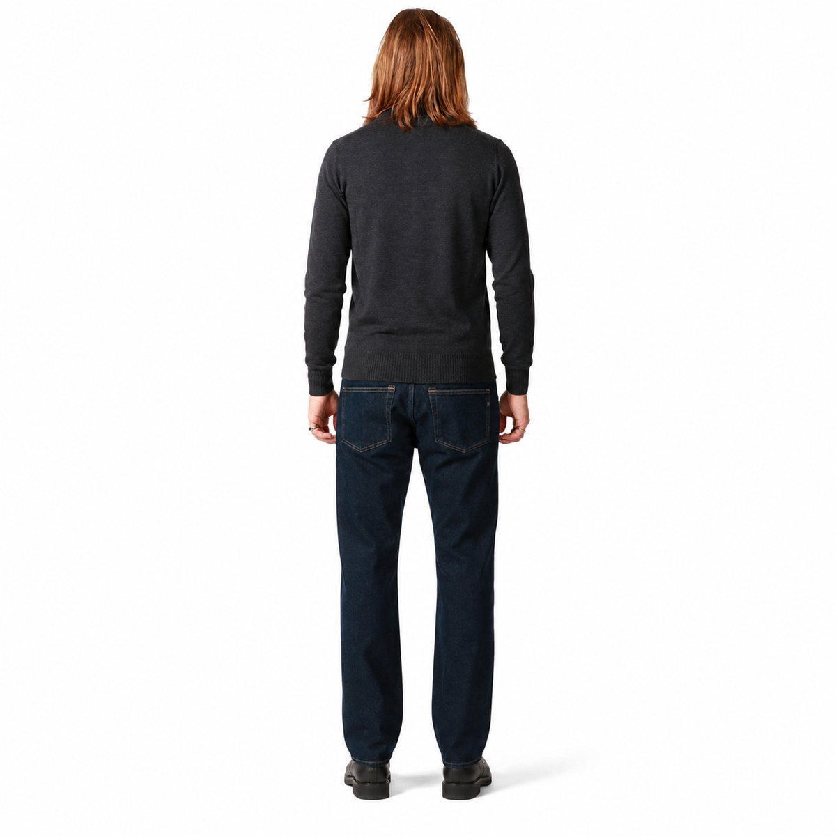 Alpha Studio Men Polo Sleeve Long Grey
