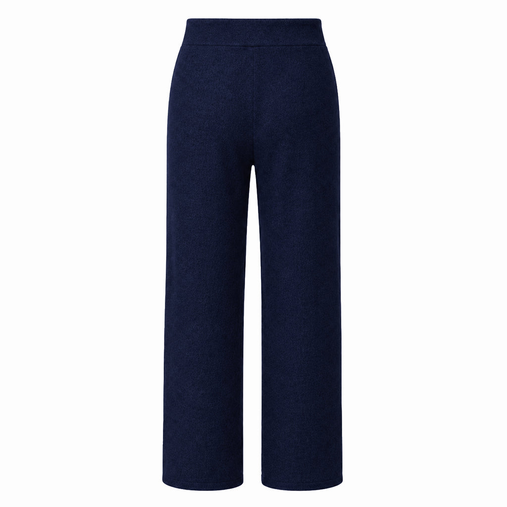 Alpha Studio Women Panta Wide Leg Mix Shapes Trousers Blue