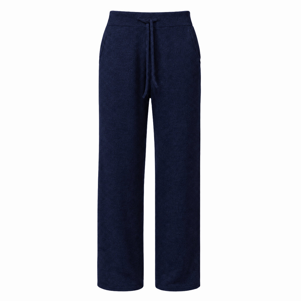 Alpha Studio Women Panta Wide Leg Mix Shapes Trousers Blue