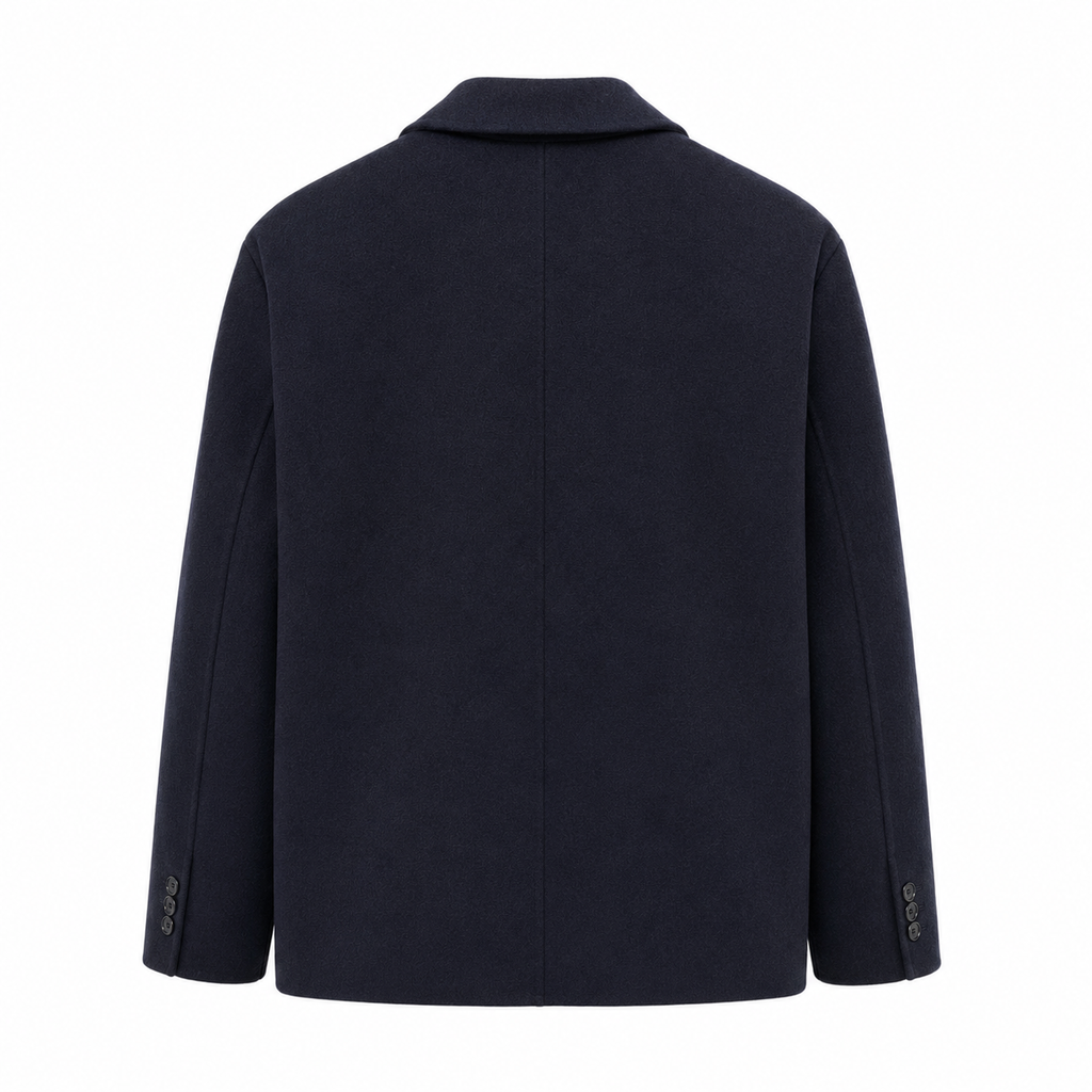 Alpha Studio Men Jacket Double-Breasted Blue