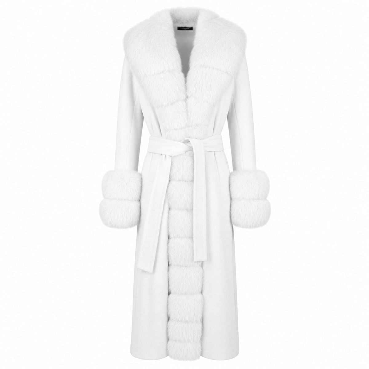 Loro Piana Fabric Women Coat Pelliccia White
