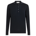 Alpha Studio Men Polo Slim Sleeve Long Blue