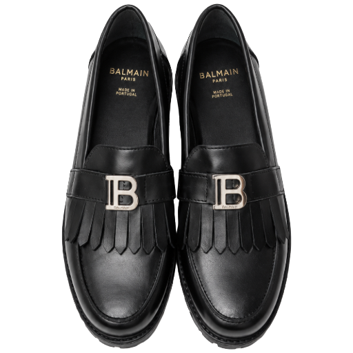 Balmain Women Mocassino Moccasins Black