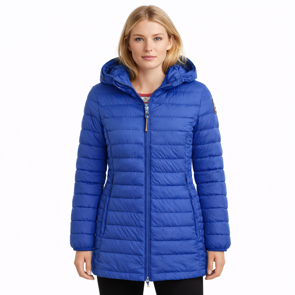 Parajumpers Women Down Jacket Quilted Blue