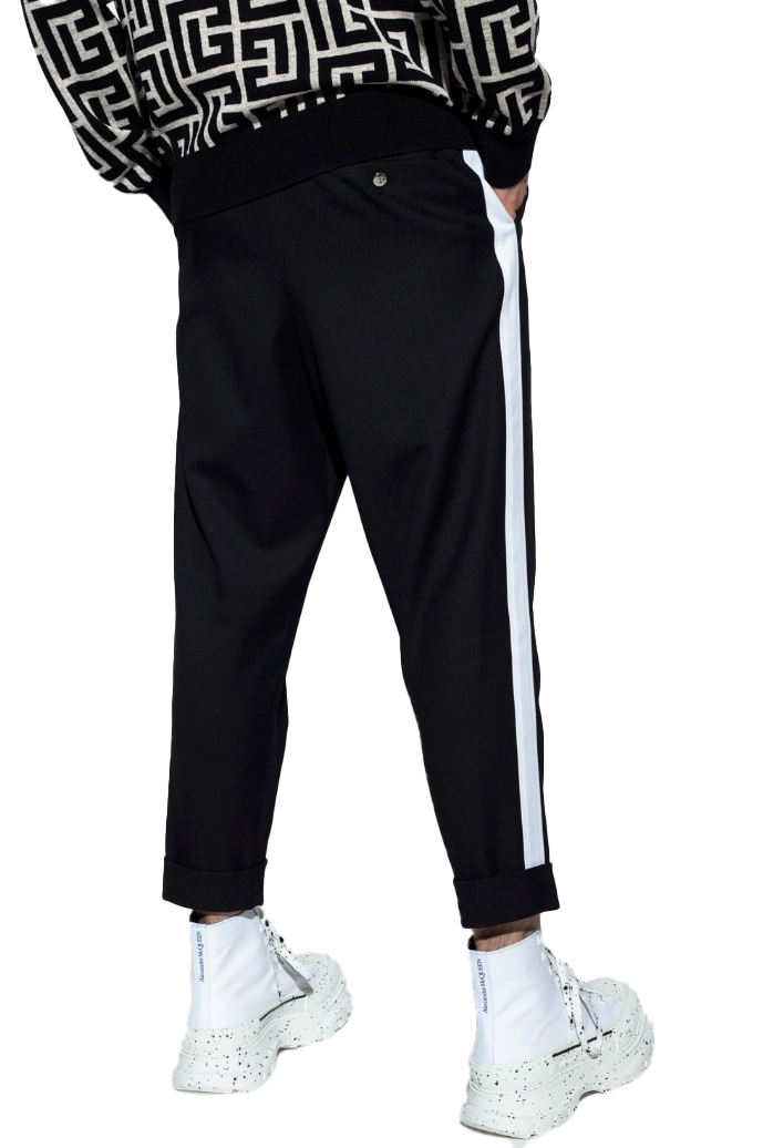Balmain Men Trousers Elegant Black