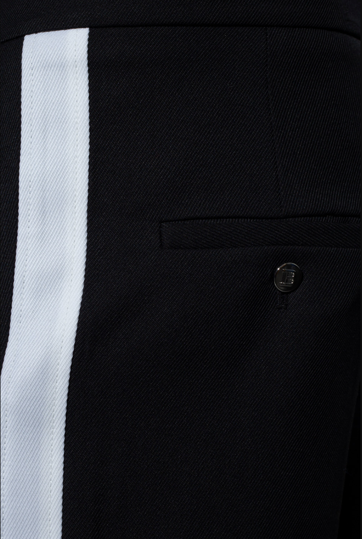 Balmain Men Trousers Elegant Black