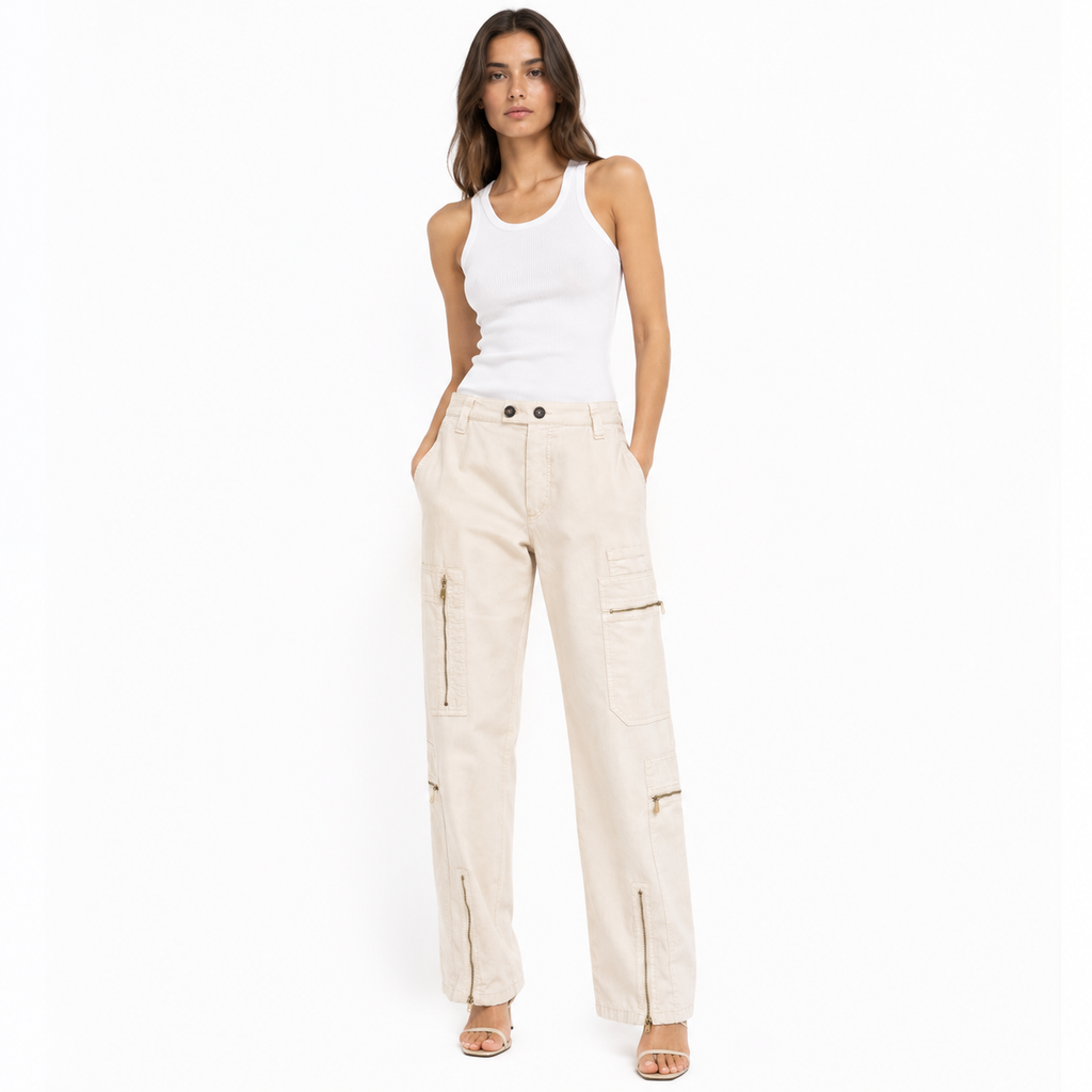 Pinko Women Trousers Matese Beige