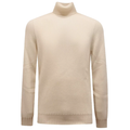Alpha Studio Men Knit Turtleneck White