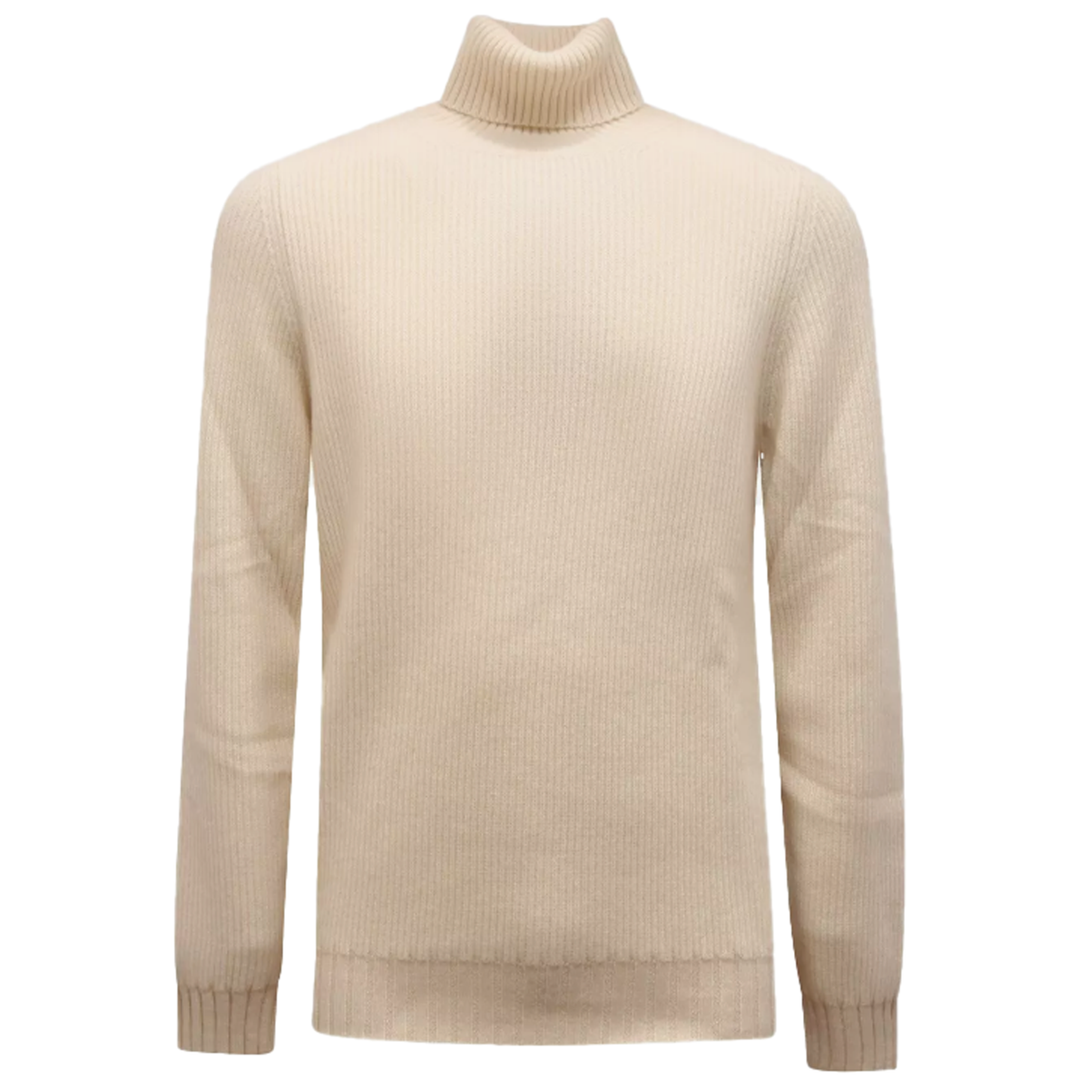 Alpha Studio Men Knit Turtleneck White