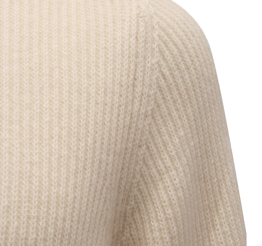 Alpha Studio Men Knit Turtleneck White