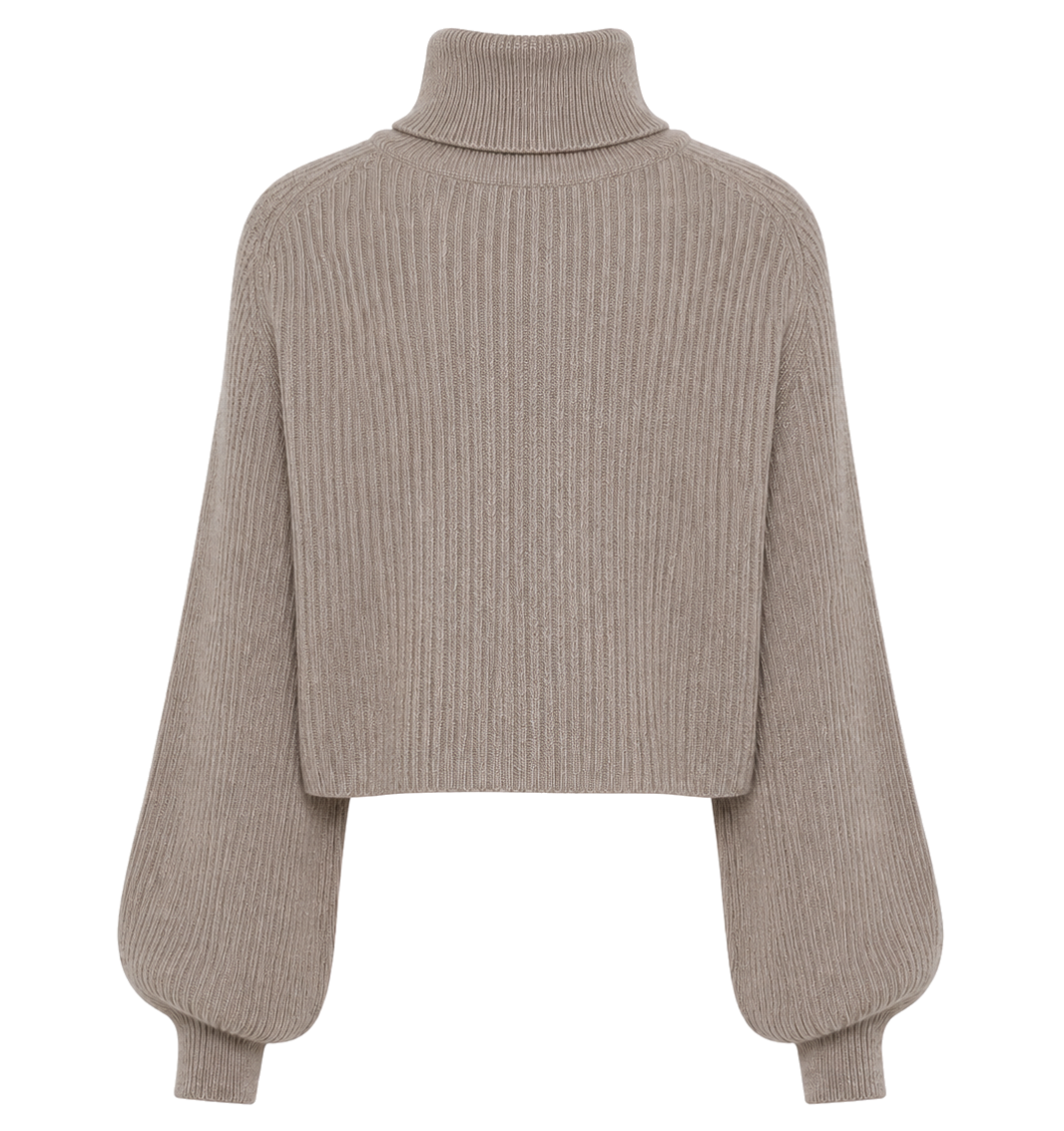 Alpha Studio Women Turtleneck Coprispalle Coste Beige