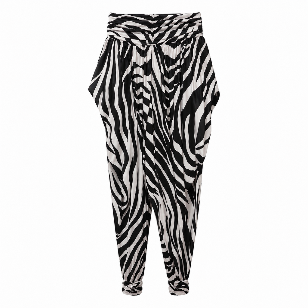 Dolce & Gabbana Women Trousers Zebra Print White