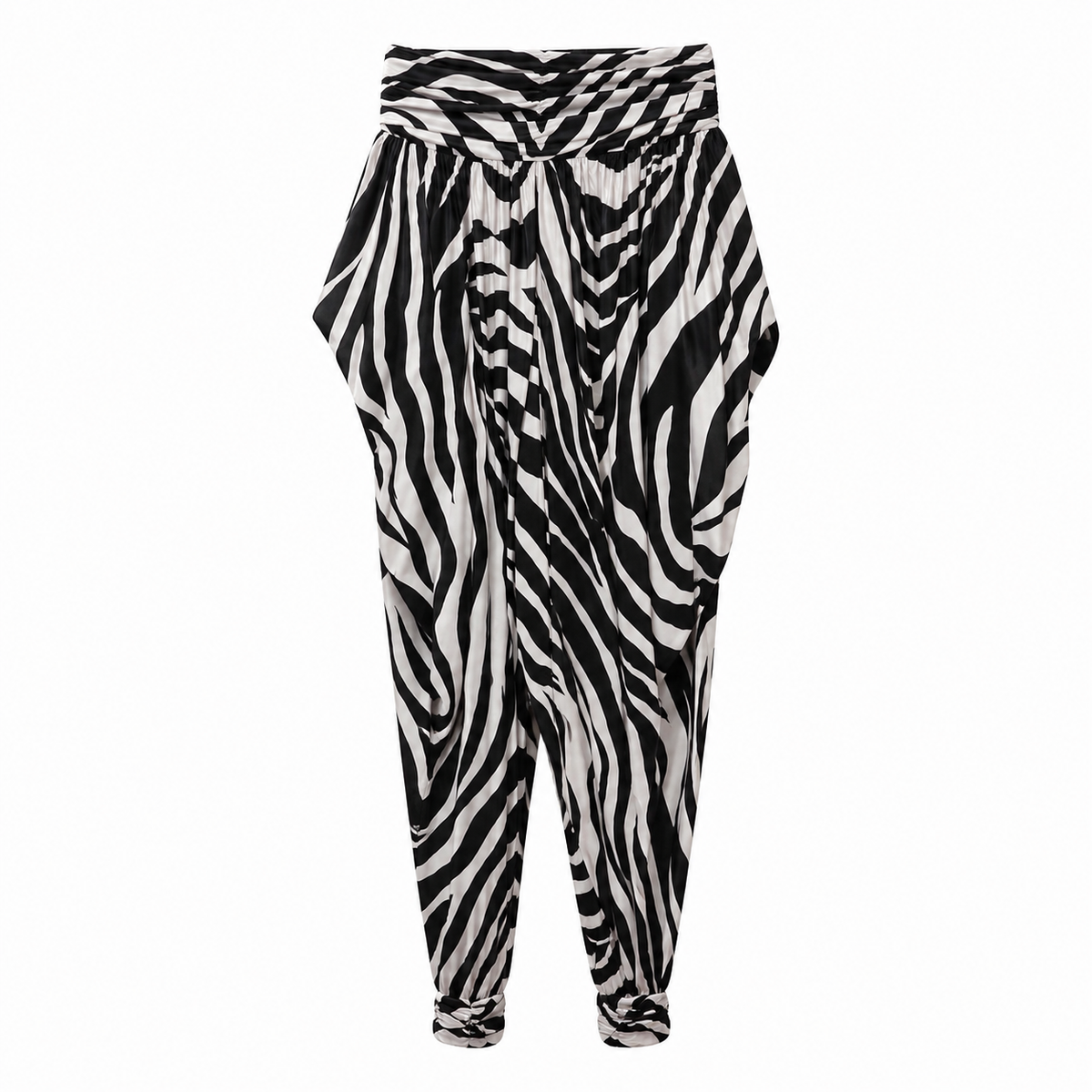 Dolce & Gabbana Women Trousers Zebra Print White