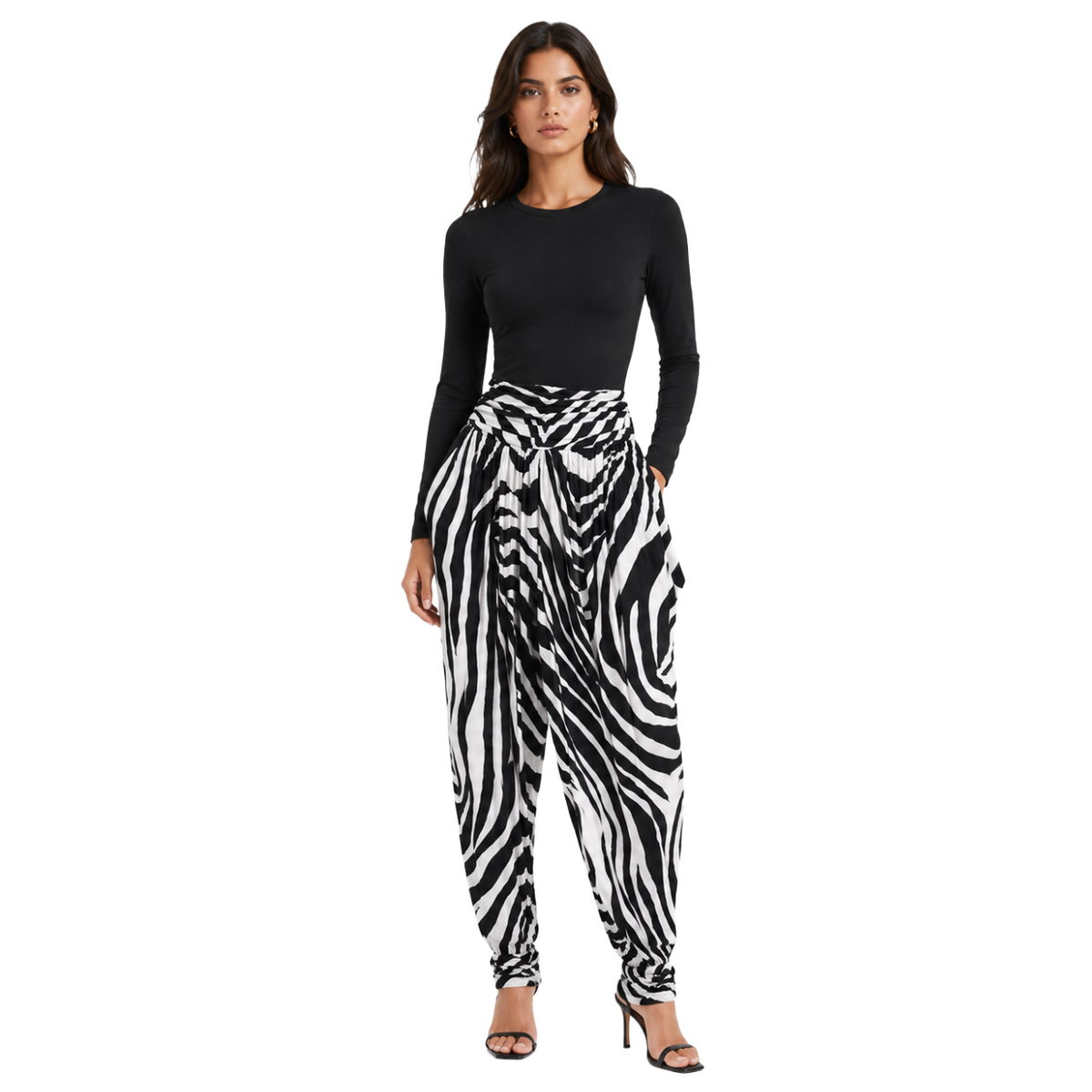Dolce & Gabbana Women Trousers Zebra Print White