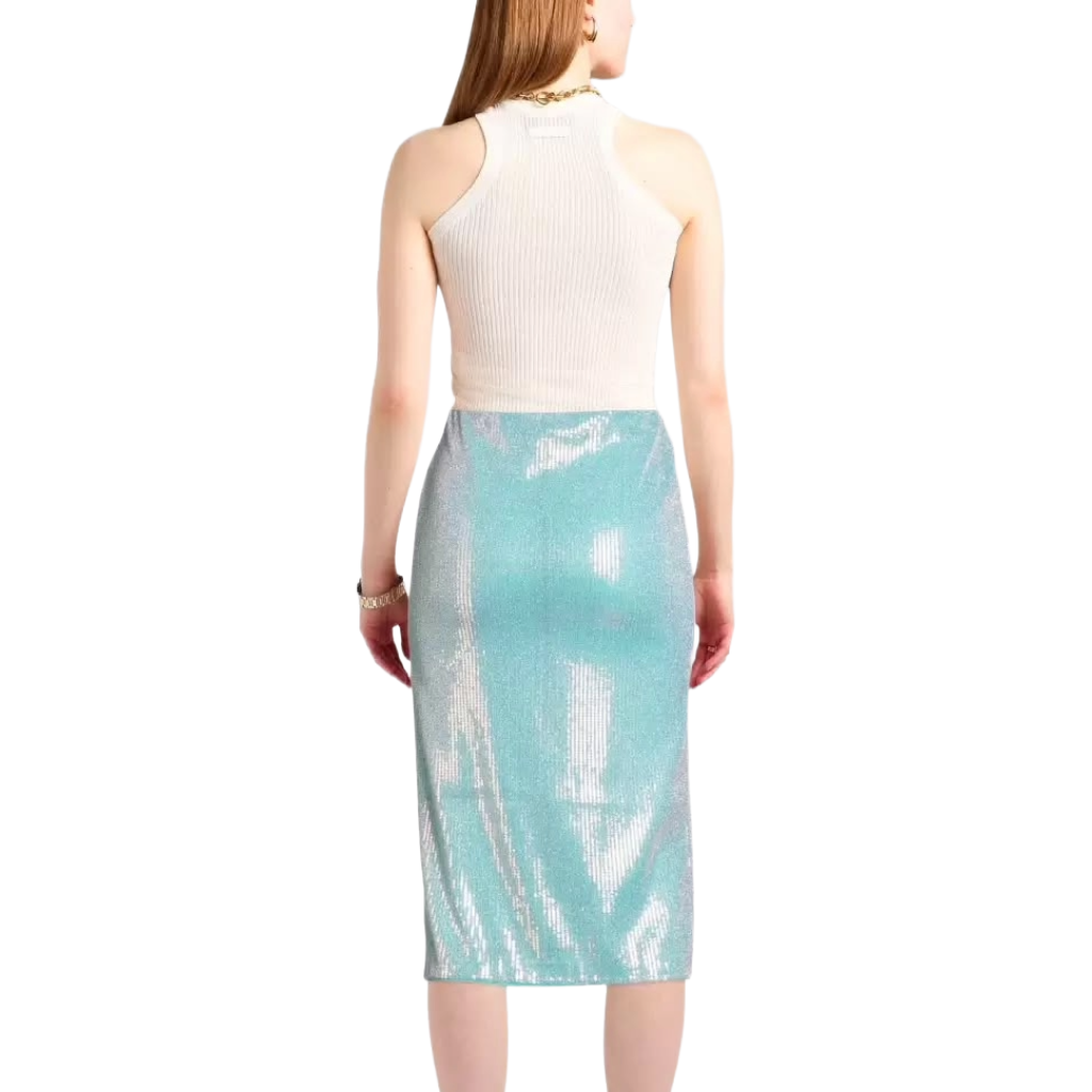 Pinko Women Skirt Isclero Light Blue