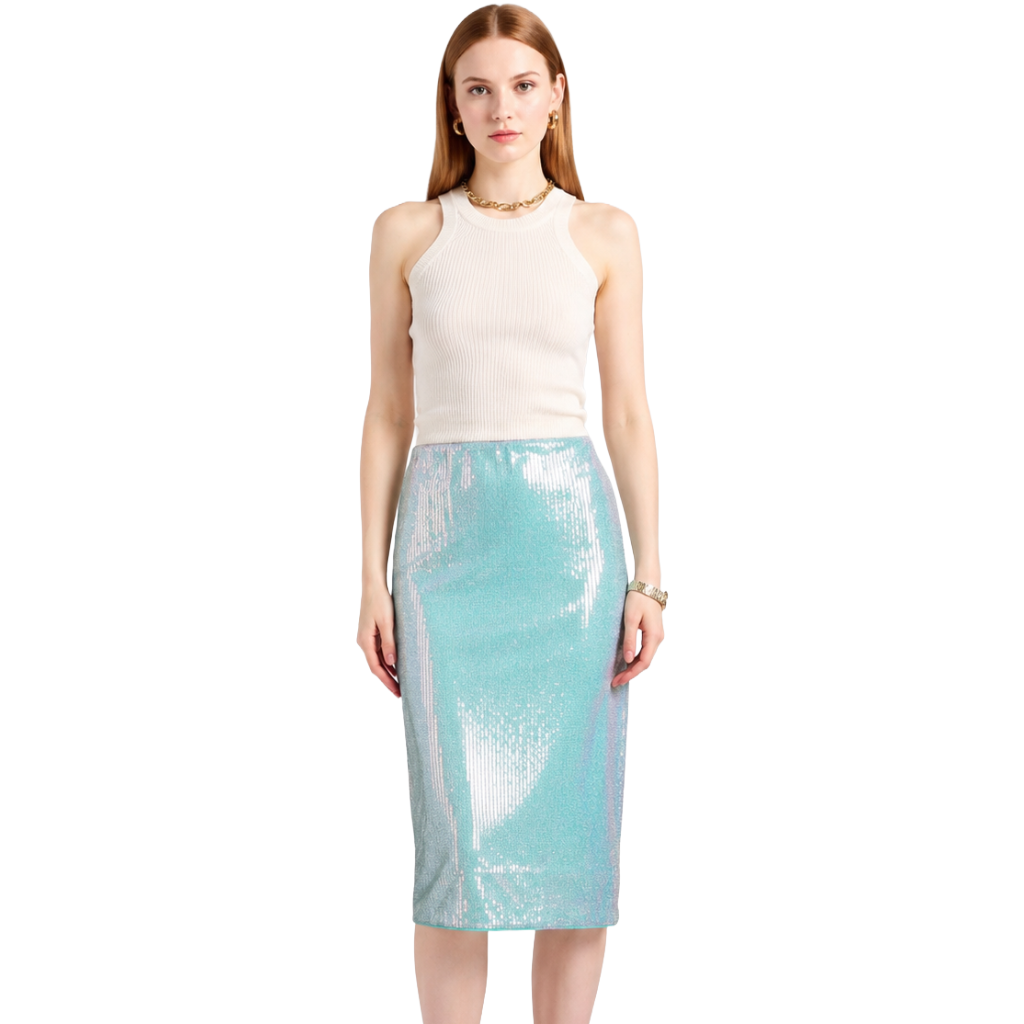 Pinko Women Skirt Isclero Light Blue