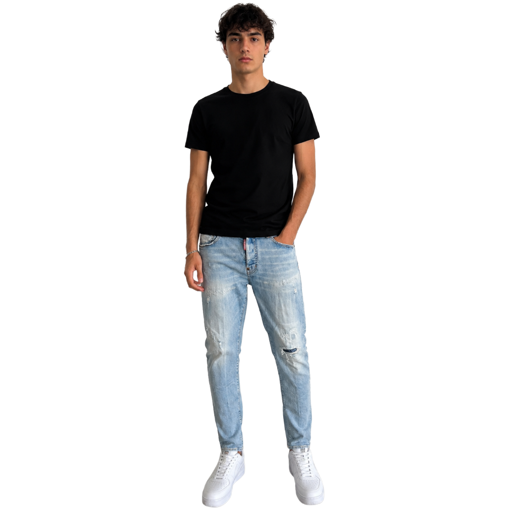 Dsquared2 Men Denim Super Twinky Jeans Blue