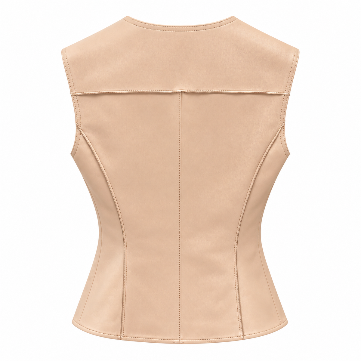 Dolce & Gabbana Women Vest Leather Beige