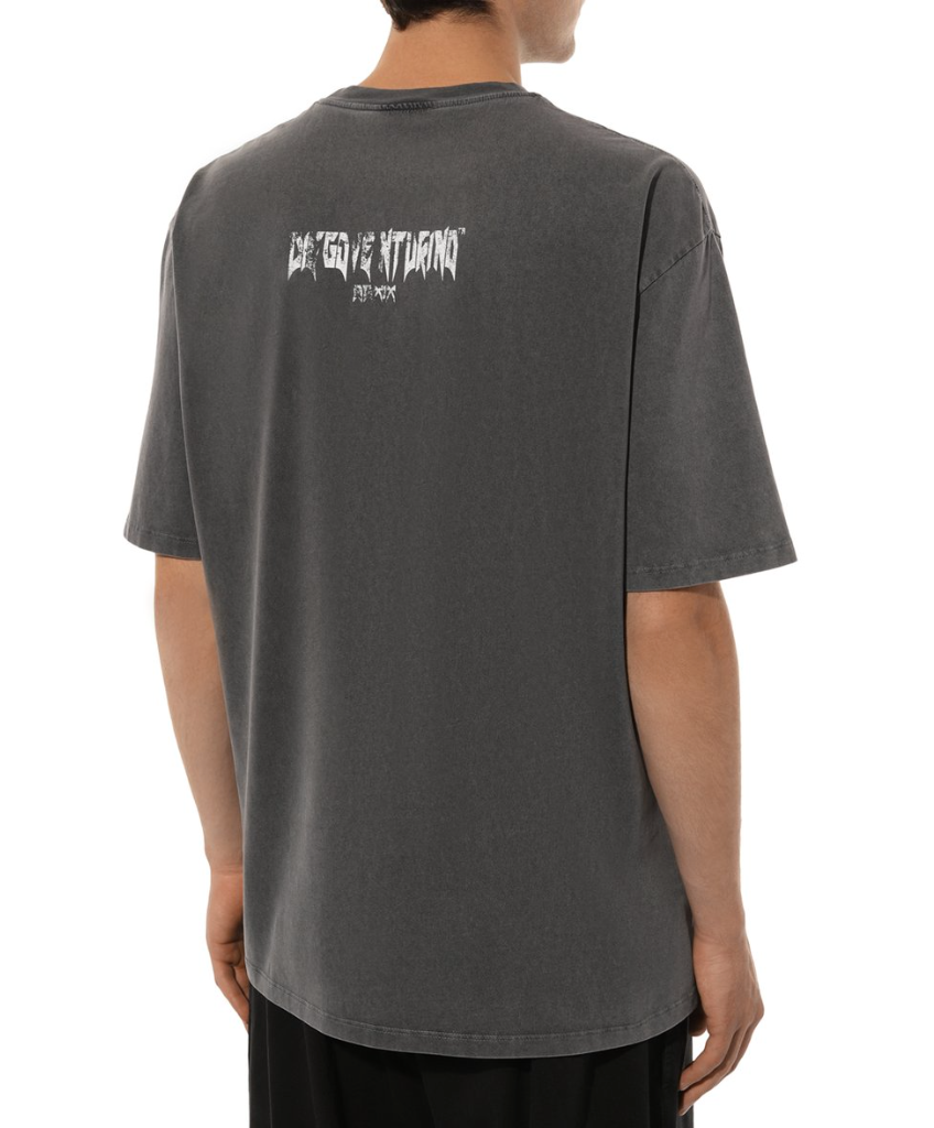 Diego Venturino Men T-Shirt Print Greca Grey