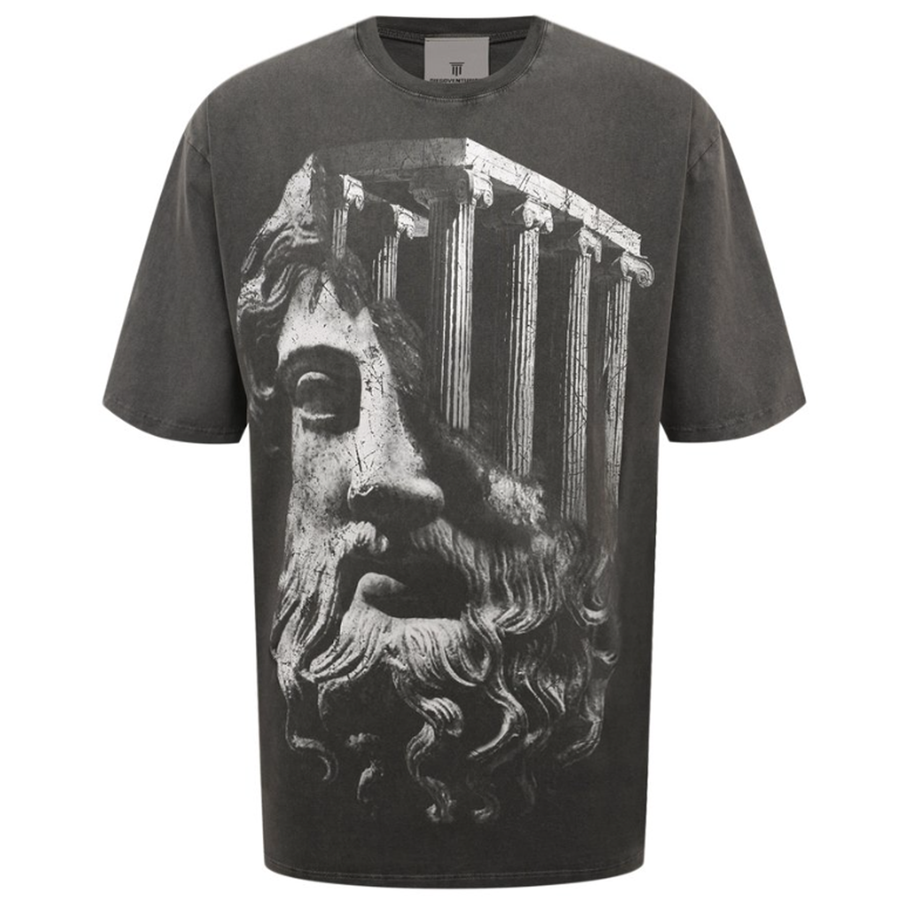 Diego Venturino Men T-Shirt Print Greca Grey