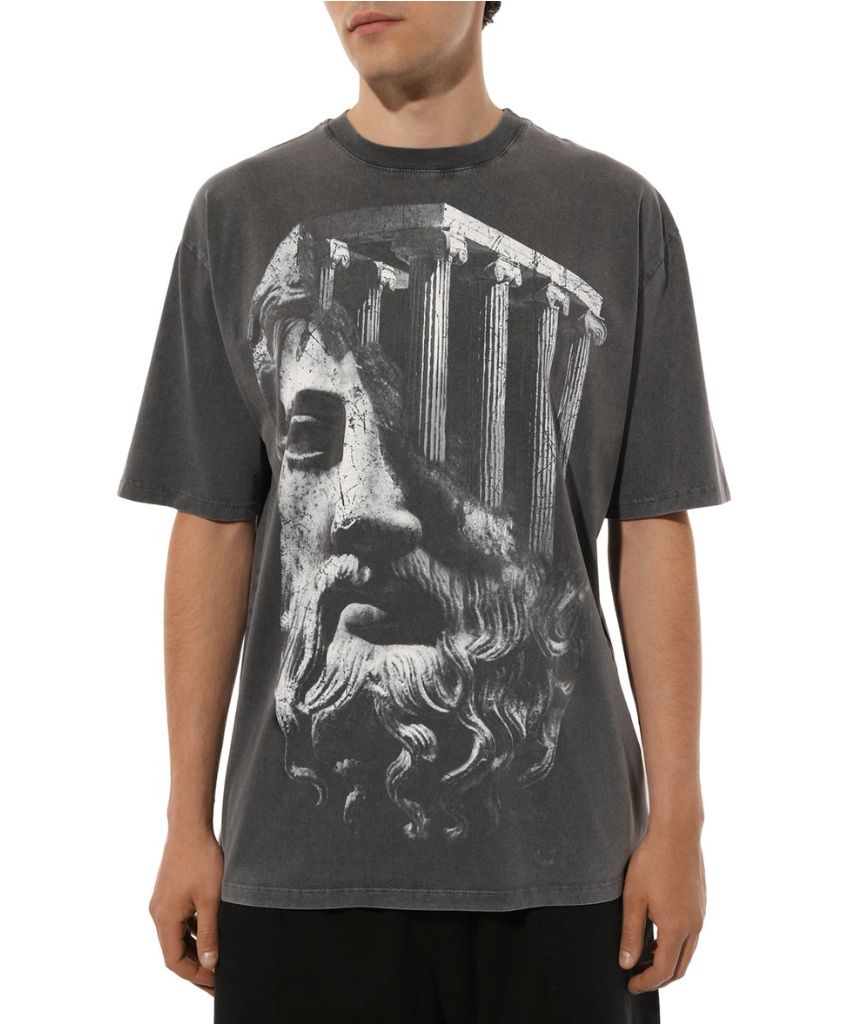 Diego Venturino Men T-Shirt Print Greca Grey