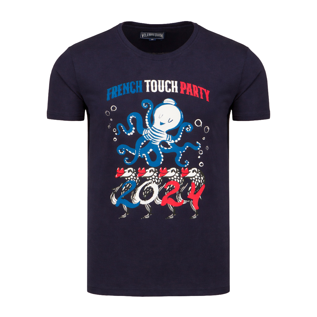 Vilebrequin Men T-Shirt Thom Blue