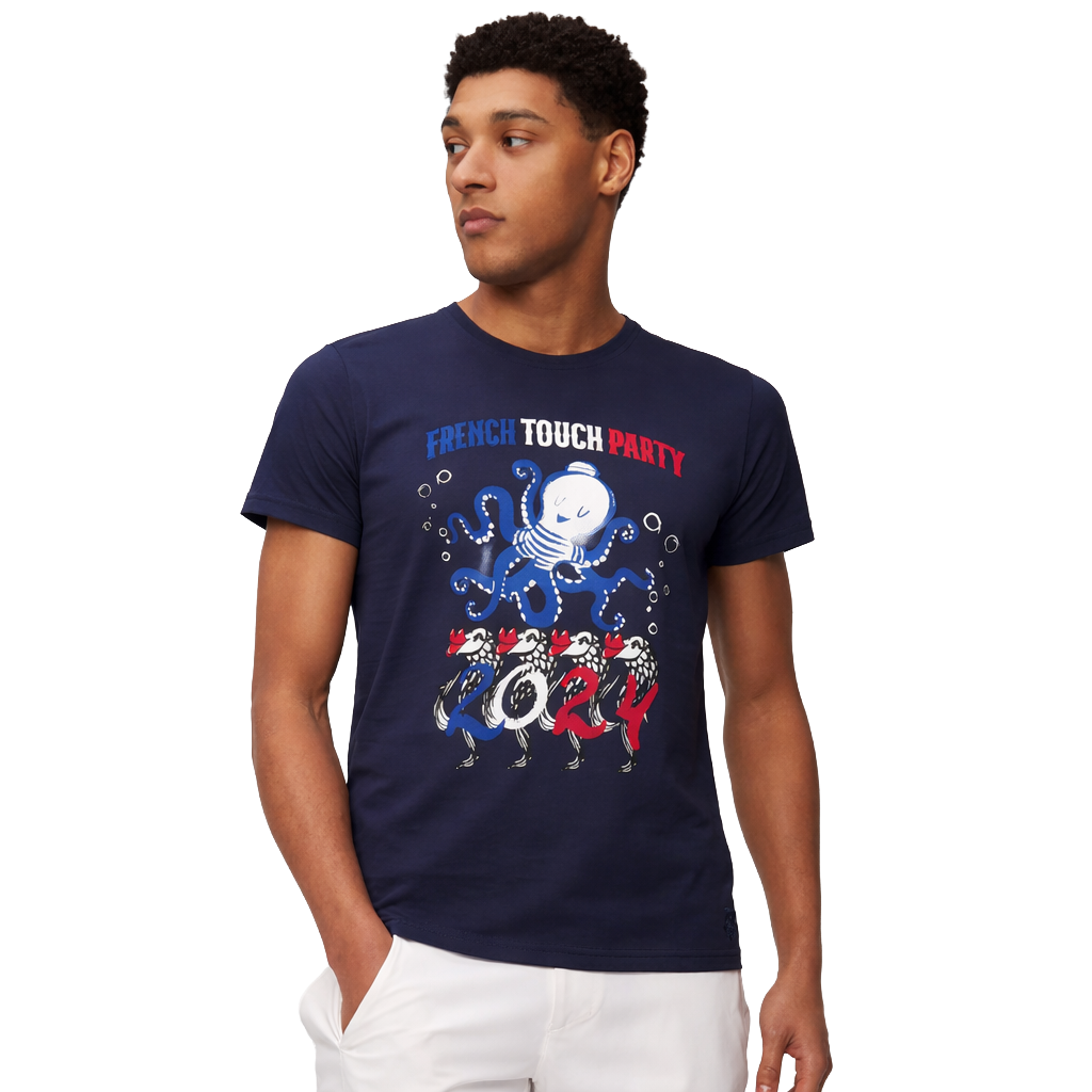 Vilebrequin Men T-Shirt Thom Blue
