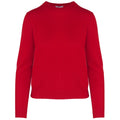 Malo Women Crew Neck Cashmere Rubino Sweaters Red