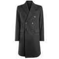 Loro Piana Fabric Men Coat Double-Breasted Cashmere Grey