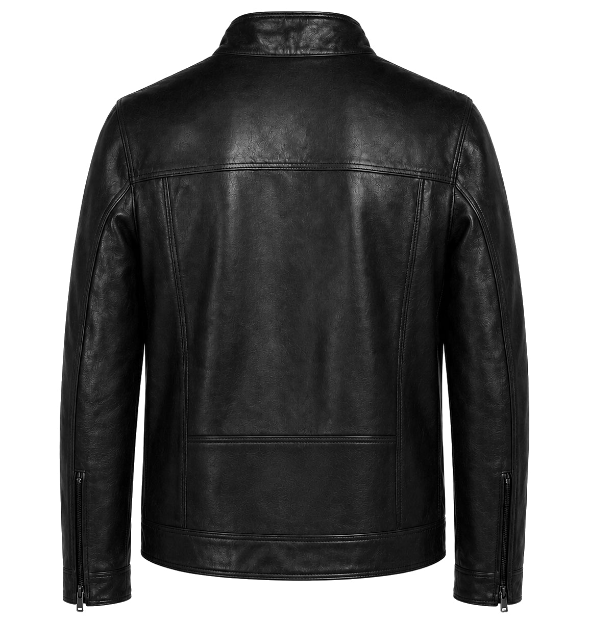 Emilio Romanelli Men Jacket Leather Vitello Black