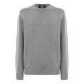 Alpha Studio Men Crewneck Longsleeve Cashmere Sweaters Grey