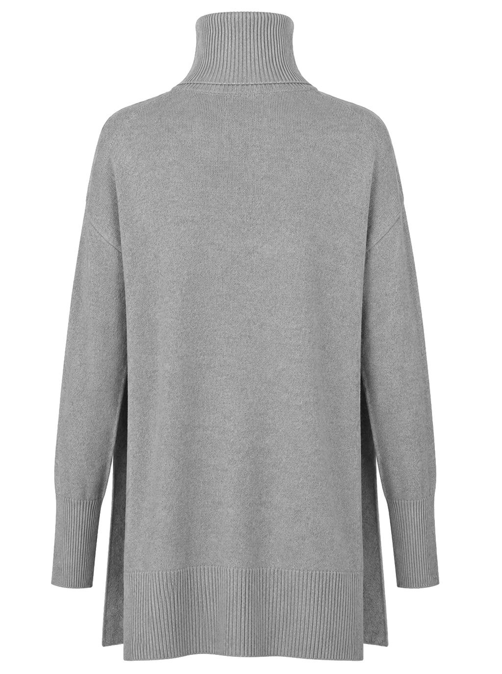 Alpha Studio Women Turtleneck Mix Shapes Grey