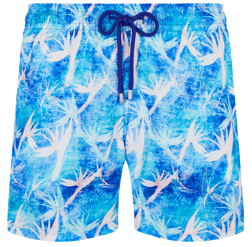 Vilebrequin Men Swim Trunks Paradise Vintage Swimwear Blue