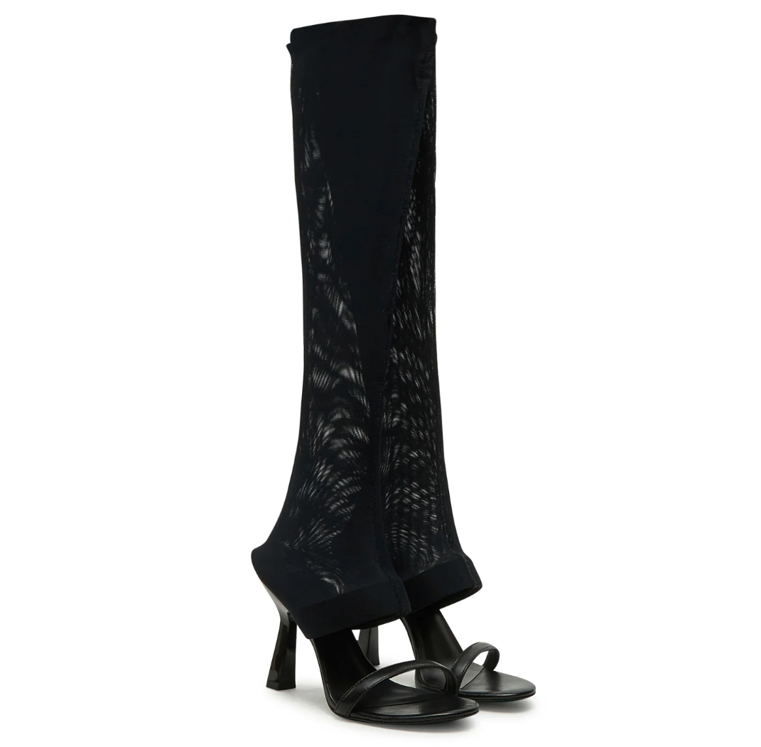 Patrizia Pepe Women Stivaletti Tulle Ankle Boots Black