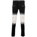 Balmain Men Jeans White tie-dye Black