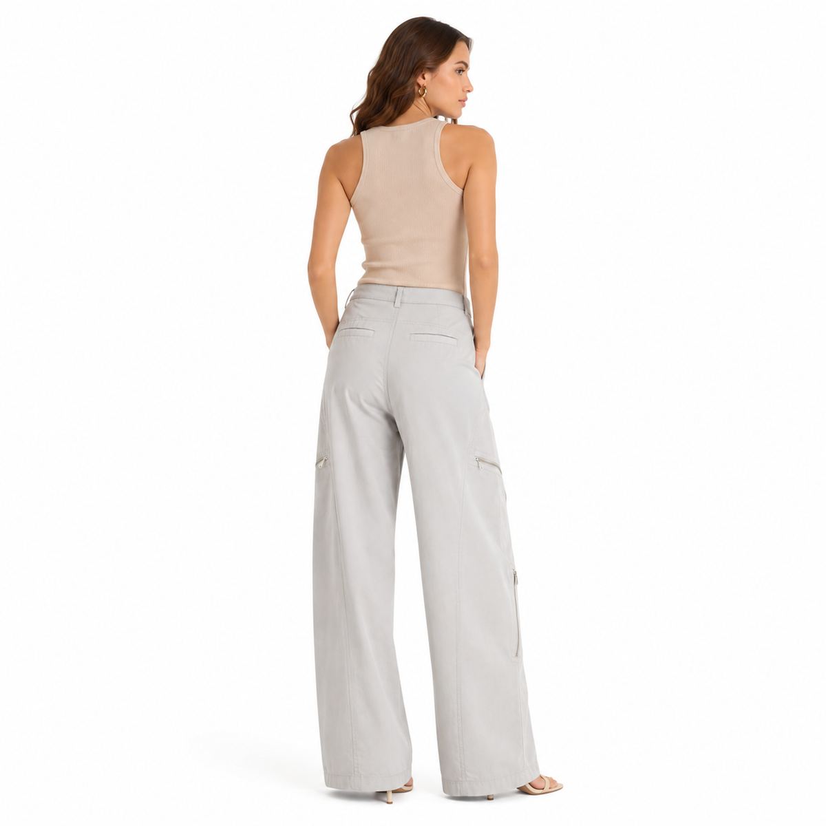 Pinko Women Trousers Pasta Frolla Beige