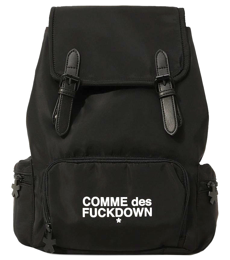 Comme Des Fuckdown Unisex Zainetto Nylon Backpacks Black