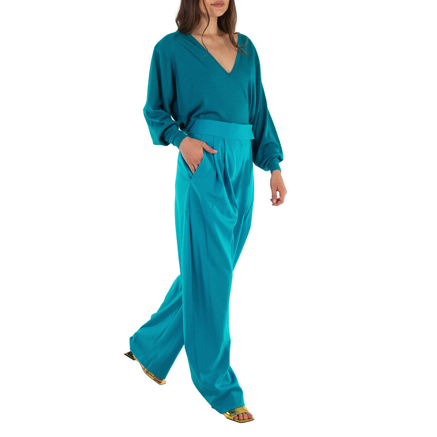 The Attico Women Knit Wool Light Blue