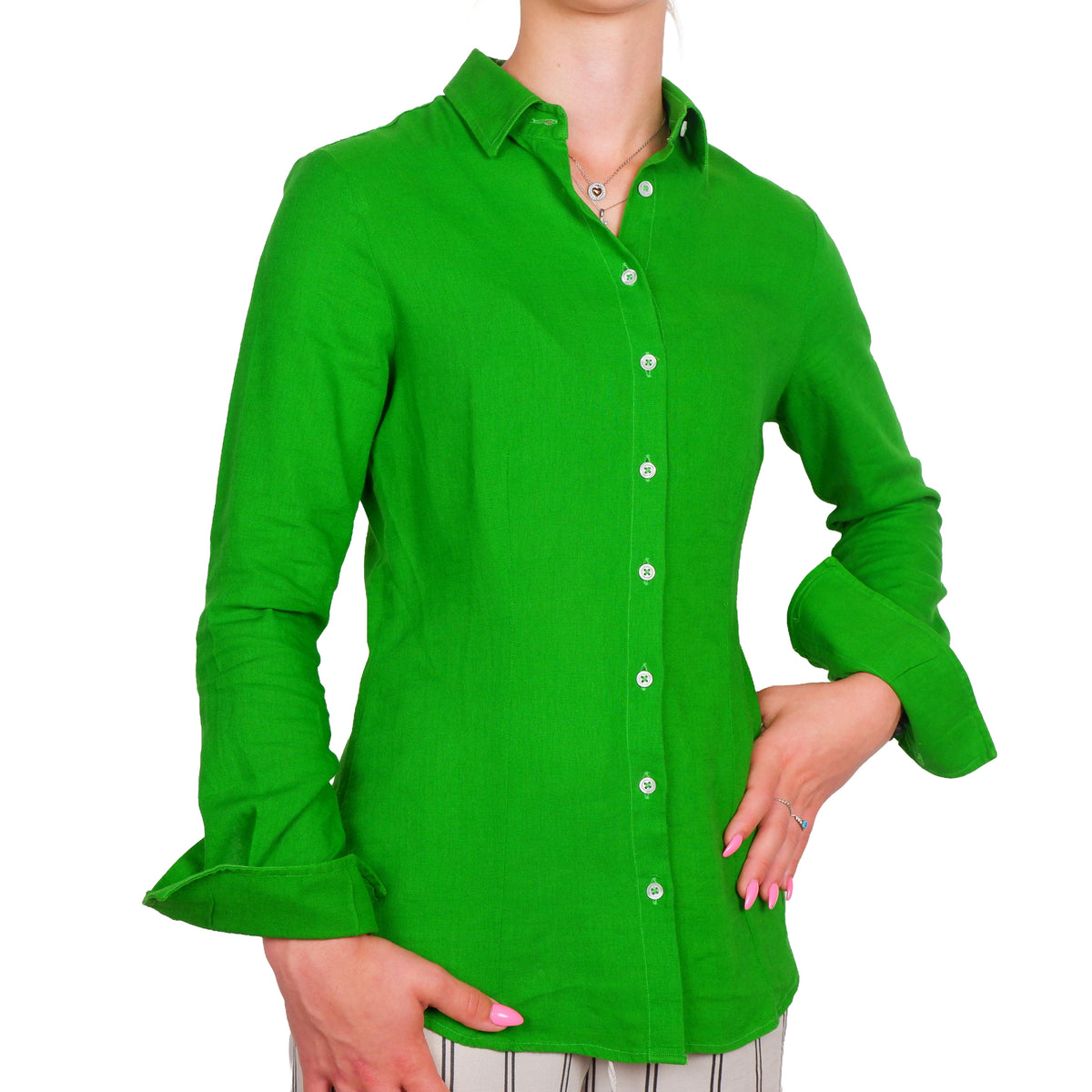 Bagutta Women Shirt Linen Green