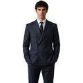 Dolce & Gabbana Men Jacket Double-Breasted Sicilia Blue