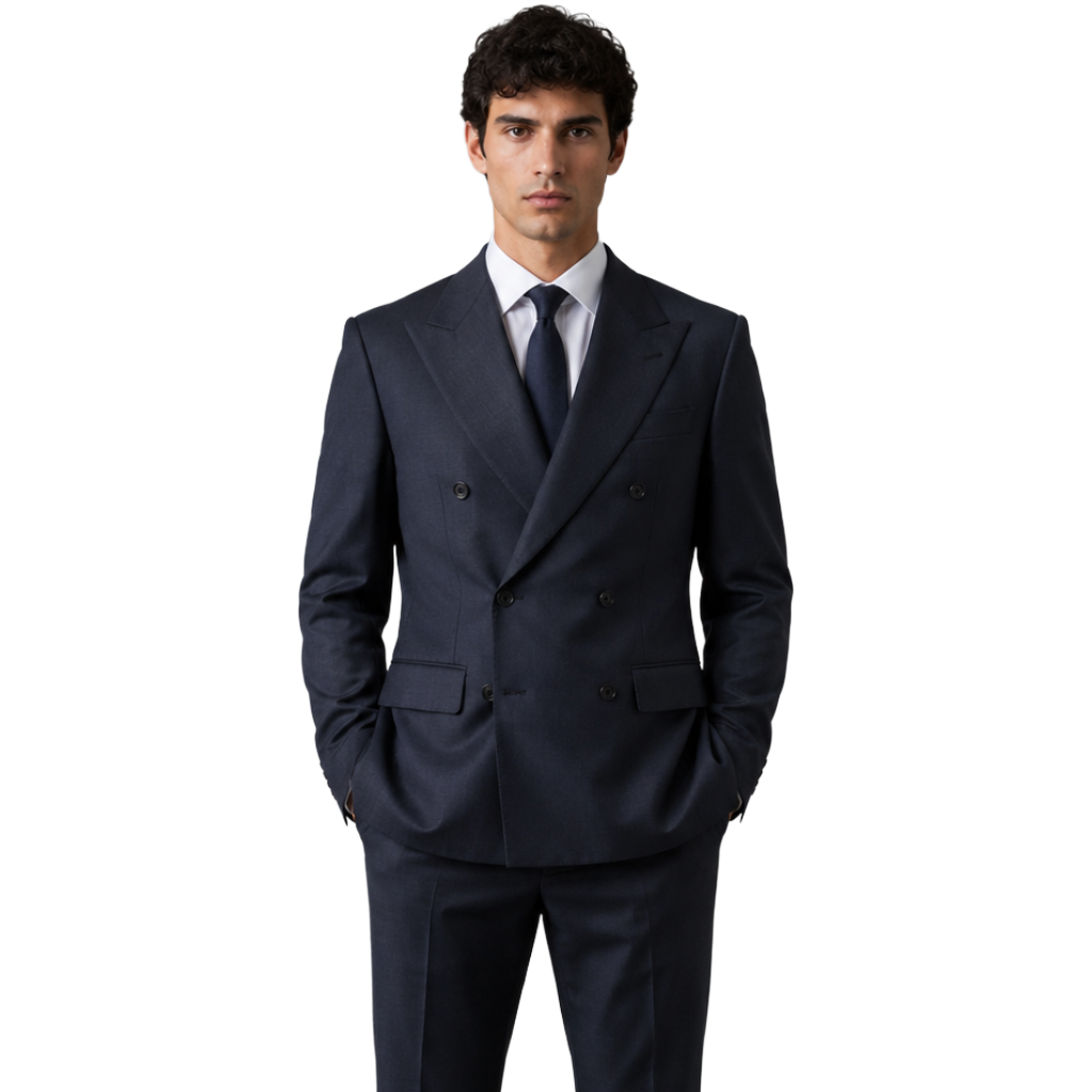 Dolce & Gabbana Men Jacket Double-Breasted Sicilia Blue