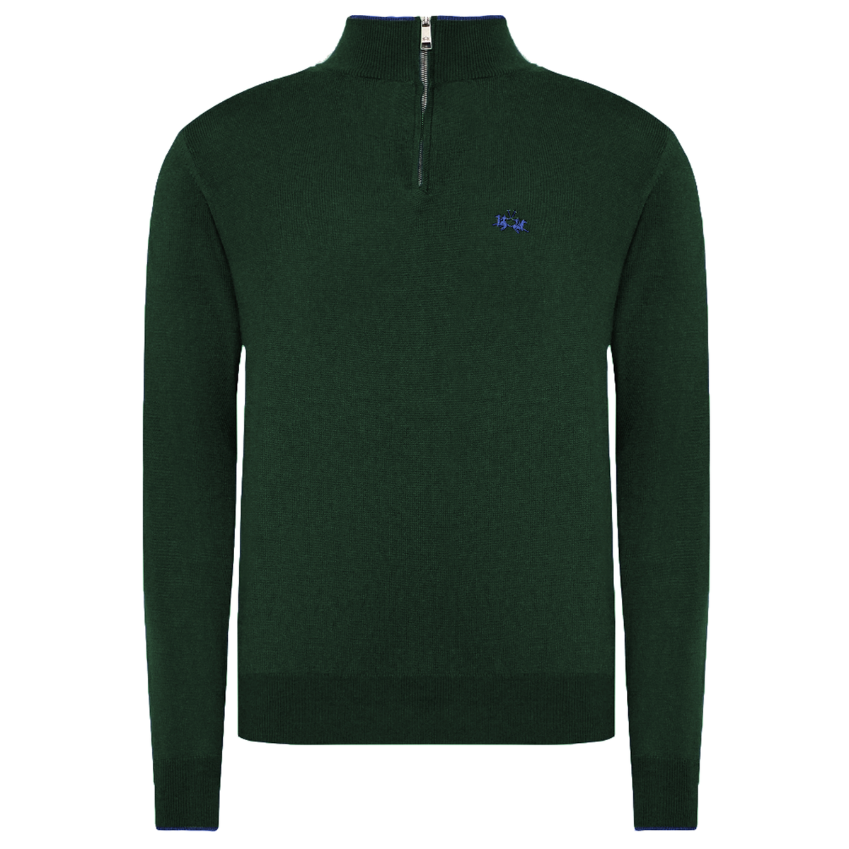 La Martina Men Half Zip Knit Green