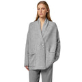 Alpha Studio Women Cardigan Double-Breasted Alpaca Grey